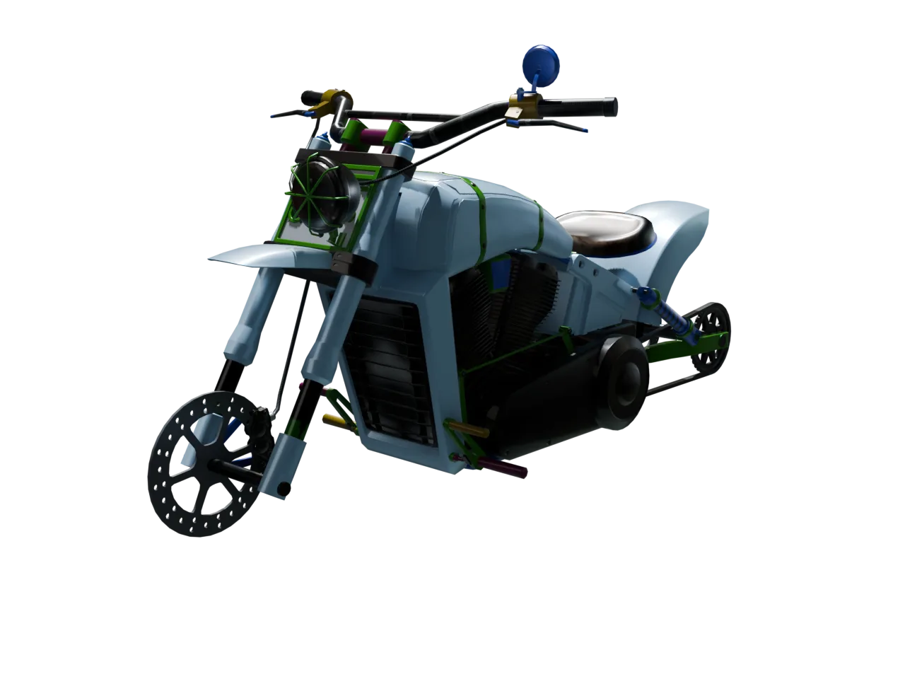 Nightmare Deathbike — Stock — Front left
