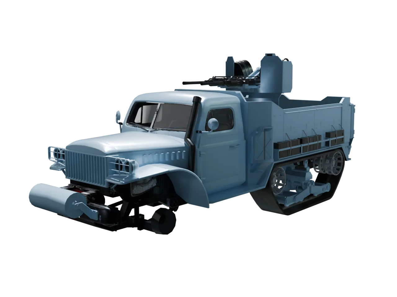 Half-track — Stock — Front left